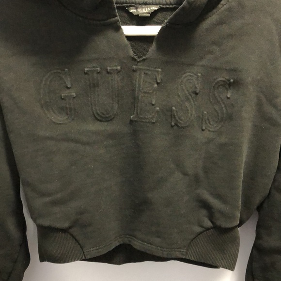 Guess Black Cropped Hoodie - Picture 3 of 3